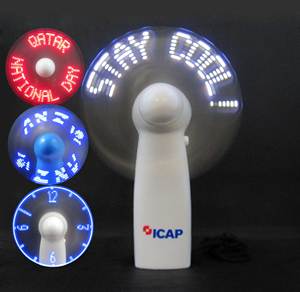 Программируемый светодиодный портативный вентилятор для сообщений - Product Image 1