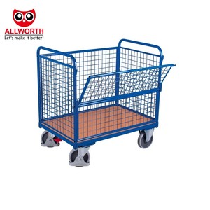 High Quality Easy <strong>Loading</strong> <strong>and</strong> <strong>Unloading</strong> Versatile Stackable Shopping Trolley with Basket <strong>and</strong> Base for Organized Storage - Product Image 2