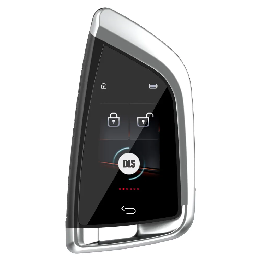 شاشة ذكية عن بعد لمفتاح السيارة بدون مفتاح دخول LCD تلقائي لسيارة BMW إيقاف الدفع-أسود