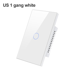 Tuyaスマートライフガラスパネル用米国/AU標準タッチスイッチAlexa音声制御10Aワイヤレスウォールスイッチライトリモコン - Product Image 1