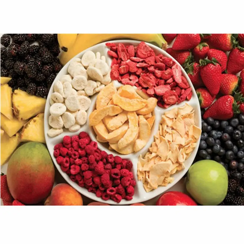 TTN Lyophilisé baies mélangées fruits sains chips snacks fournisseurs en vrac Aliments séchés vente en gros fruits et légumes lyophilisés