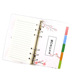 Werbe geschenke A5 Großhandel Klare Glitzer flüssigkeit Treibsand Pailletten farbe Transparente PVC-Abdeckung Lose blatt Notizbuch mit Stift