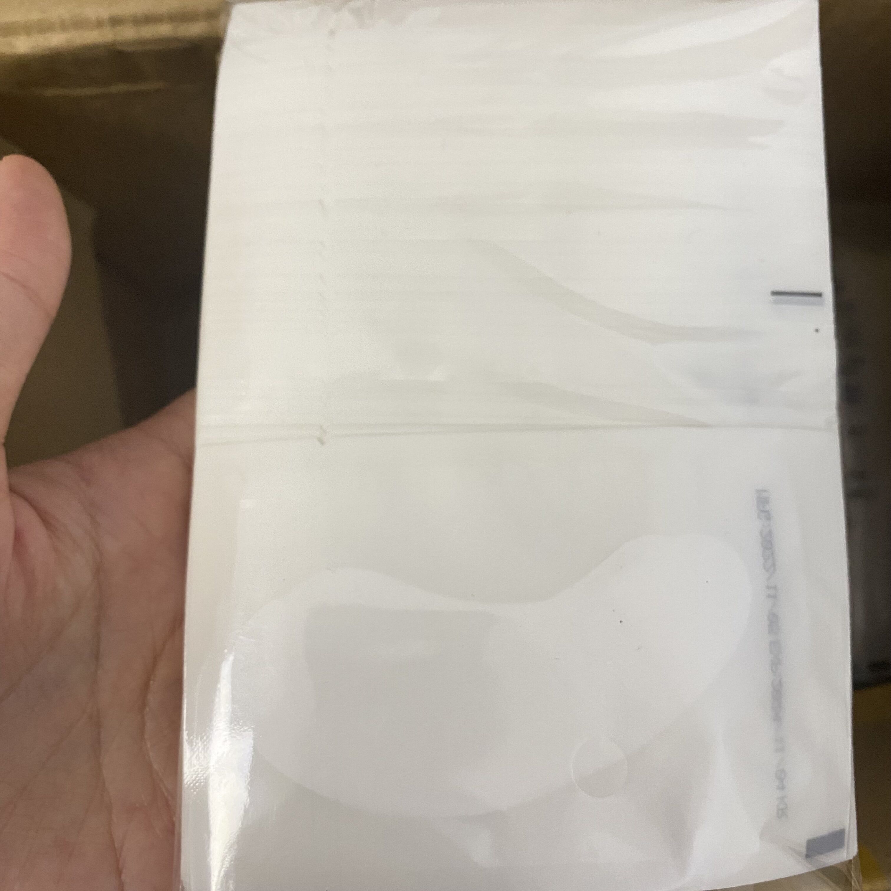 coussinet pour les yeux en sac transparent