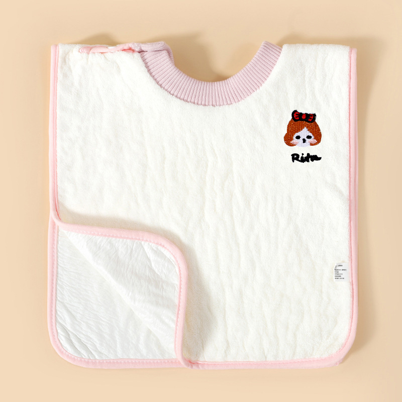 Serviettes de toilette roses avec doublure imperméable