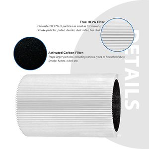 Hoge Kwaliteit Wit Ovaal Opvouwbaar Hepa Purifier Lucht Hepa <span class=keywords><strong>Filter</strong></span> <span class=keywords><strong>Element</strong></span> Compatibel Met Blueair Blauw Puur 411 <span class=keywords><strong>Filter</strong></span> - Product Image 3