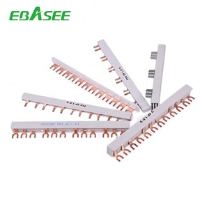 Copper <strong>Busbar</strong> for Circuit Breaker Pin Type Fork Type Mcb Connector Bus Bars - Product Image 2