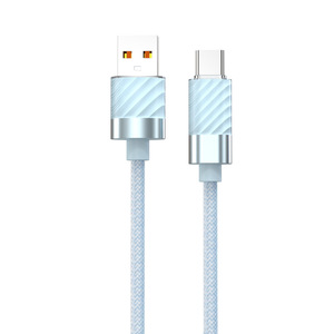 2024 ใหม่สไตล์ไซเบอร์ USB 60W Fast ชาร์จอลูมิเนียมโปร่งใสสีสันสดใสถักสําหรับโทรศัพท์ iOS 15 PRO MAX - Product Image 2