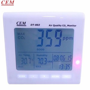 Dt-802 chất lượng không khí Analyzer, Đo CO2 mức độ, nhiệt độ và độ ẩm chính xác - Product Image 2