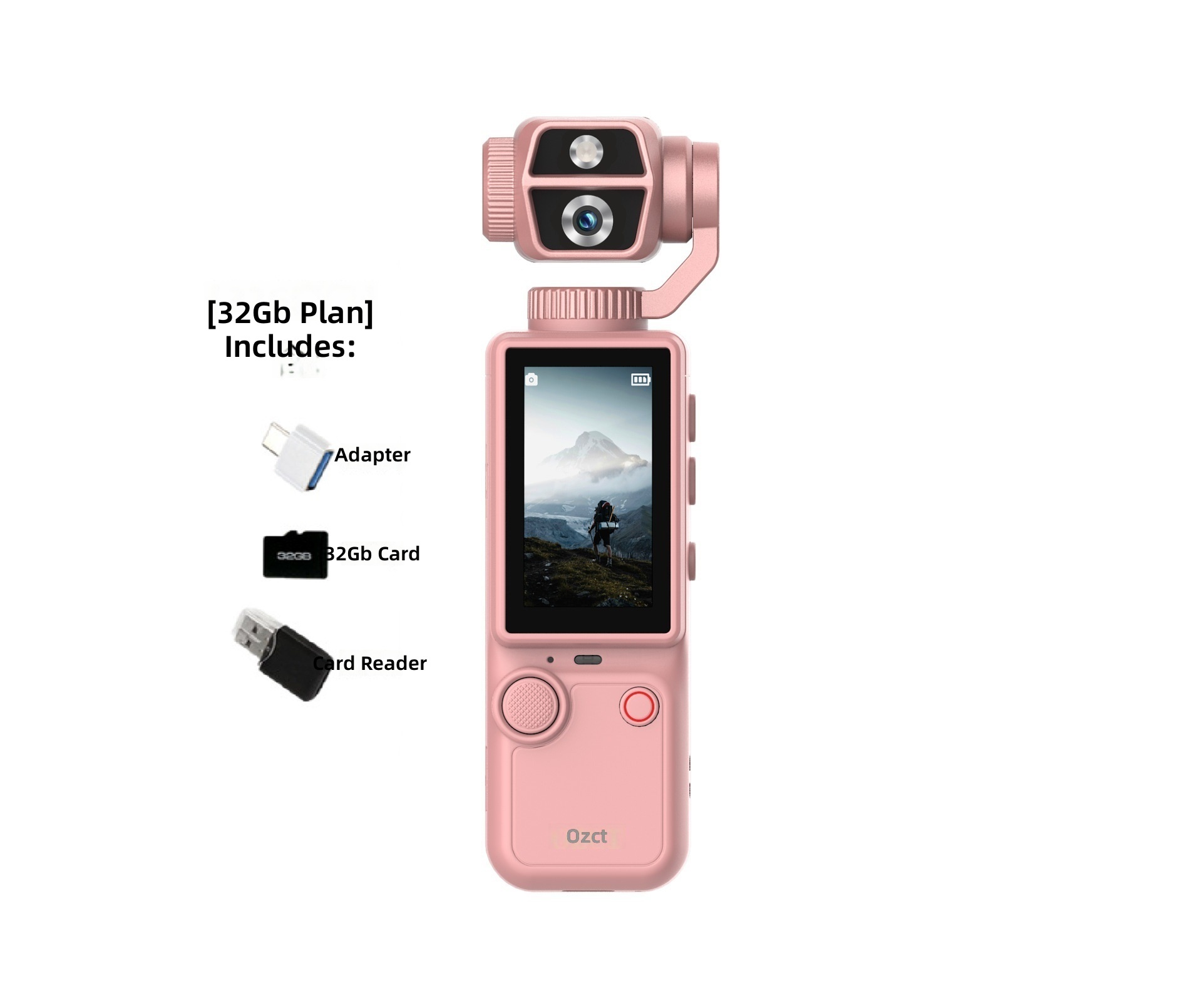 Adaptateur lecteur de carte mémoire Q9 rose-32g