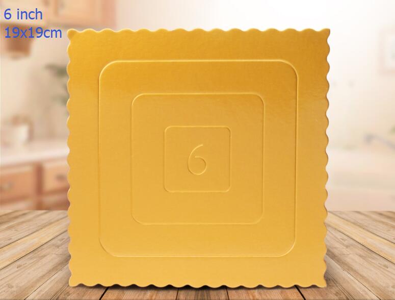 Gold Square 6 inch