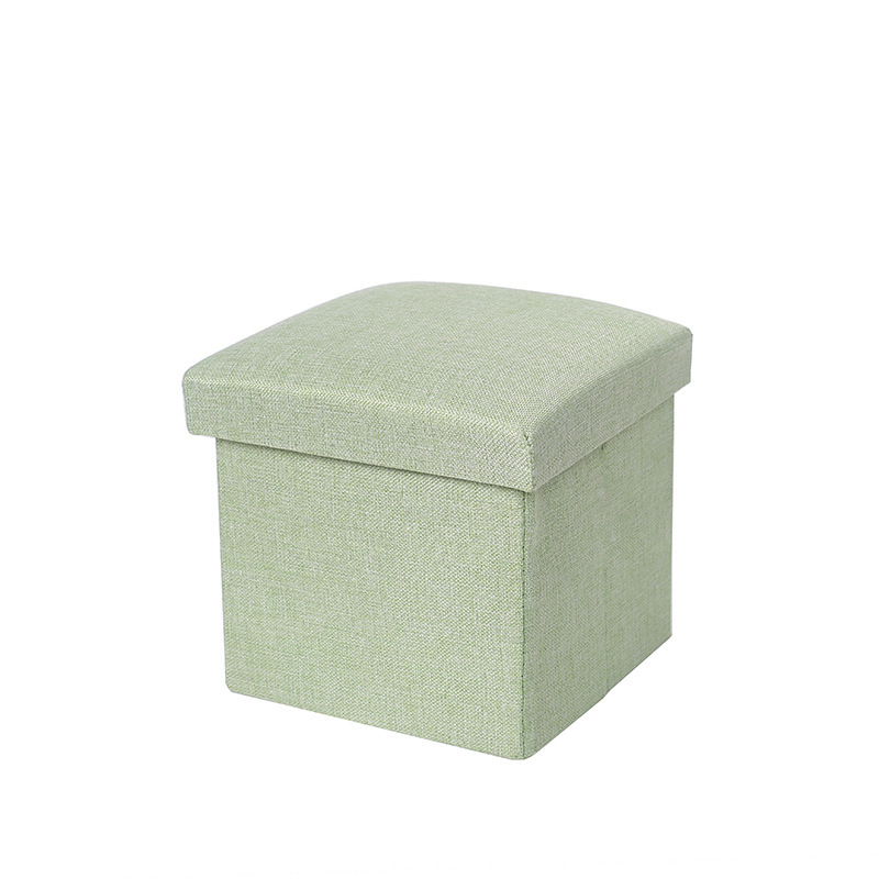 Cotton and linen storage stool - a green and high-quality choice