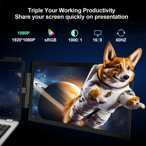 Eimio nhà máy trực tiếp 14 inch Tri Màn hình mở rộng cho máy tính xách tay OEM ODM Ba máy tính xách tay màn hình IPS Type-C nóng Màn hình mở rộng cho - Product Image 5