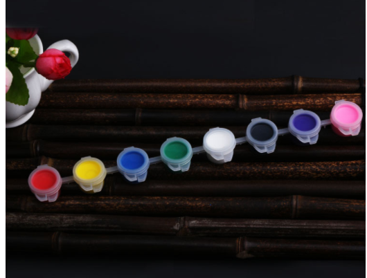 8 colores de pintura acrílica