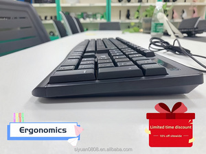 Gran marca mismo CE RHOS104 clave teclado de oficina de negocios teclado óptico ergonómico con cable USB se puede personalizar el idioma