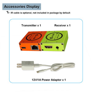 1080P HDMI通过5类/6类扩展器，带红外遥控器50m usb-c电源输入 - Product Image 2