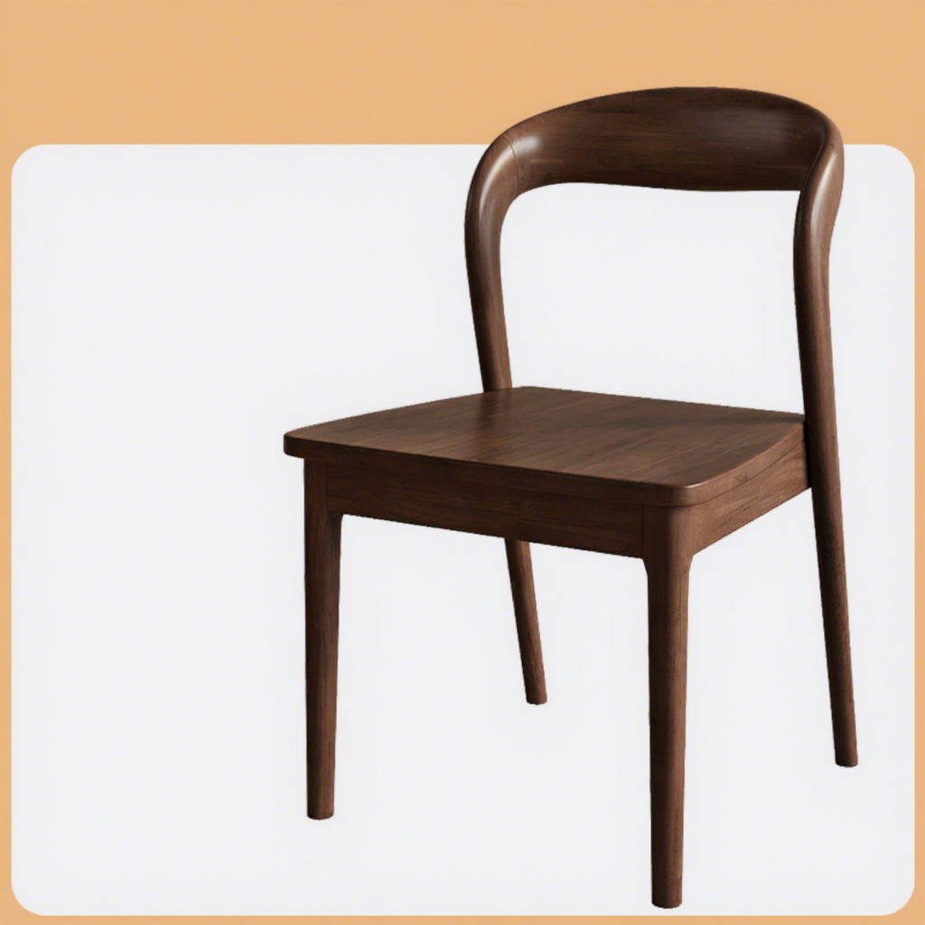 Asiento de madera maciza color nogal - Autoinstalación