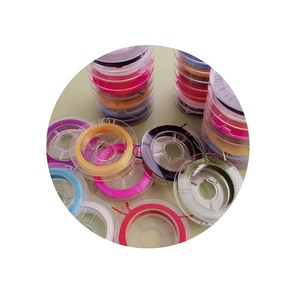 Cuerda elástica multicolor de 8 carretes para hacer joyas, abalorios, pulsera, collar, cadena - Product Image 5