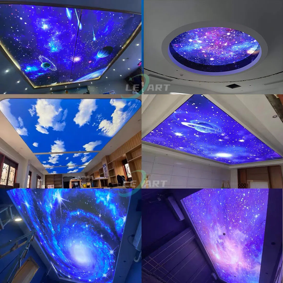 Cielo estrellado en el techo