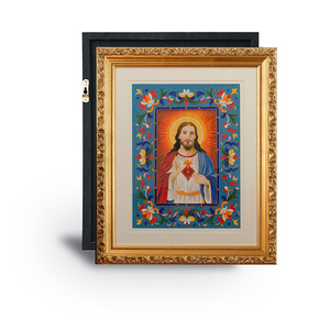 Tùy Chỉnh Sang Trọng Hiện Đại Đóng Khung Sơn Tường Nghệ Thuật Chúa Giêsu Chân Dung Acp Sơn Tường Trang Trí Treo - Product Image 1