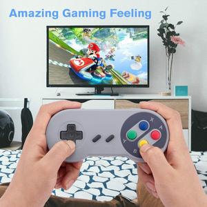 SFC USB Retro Gamepad classico, Controller di gioco SNES per PC, Raspberry Pi, Windows MAC Linux, Android GP100 (Grey) - Product Image 3