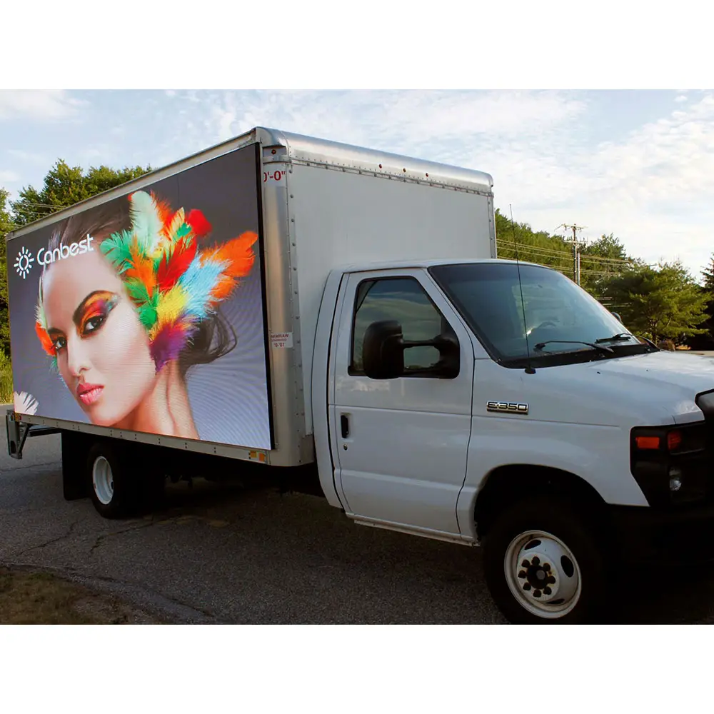 Cartelera Digital Led móvil para camión, cartel impermeable para exterior, vídeo, pared, Panel móvil, pantalla portátil