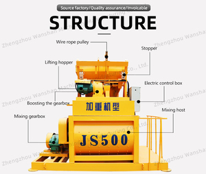 Double Shaft <strong>Mixer</strong> <strong>Js750</strong> Concrete <strong>Mixer</strong> Automatic Horizontal Dough <strong>Mixer</strong>