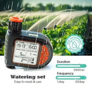 Outdoor Automatic Drip <strong>Controller</strong> Smart Rain <strong>Sensor</strong> Waterproof LCD Garden Water <strong>Timer</strong> Lawn Irrigation Timing Tap Hose Plants