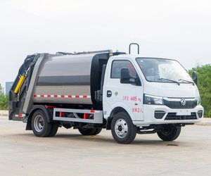 Dongfeng Tuyi 5-Cubic-Meter <strong>Compact</strong> Diesel Garbage Truck 4x2 Drive Compression-Type Manual Transmission Compactor Pump System - Product Image 1