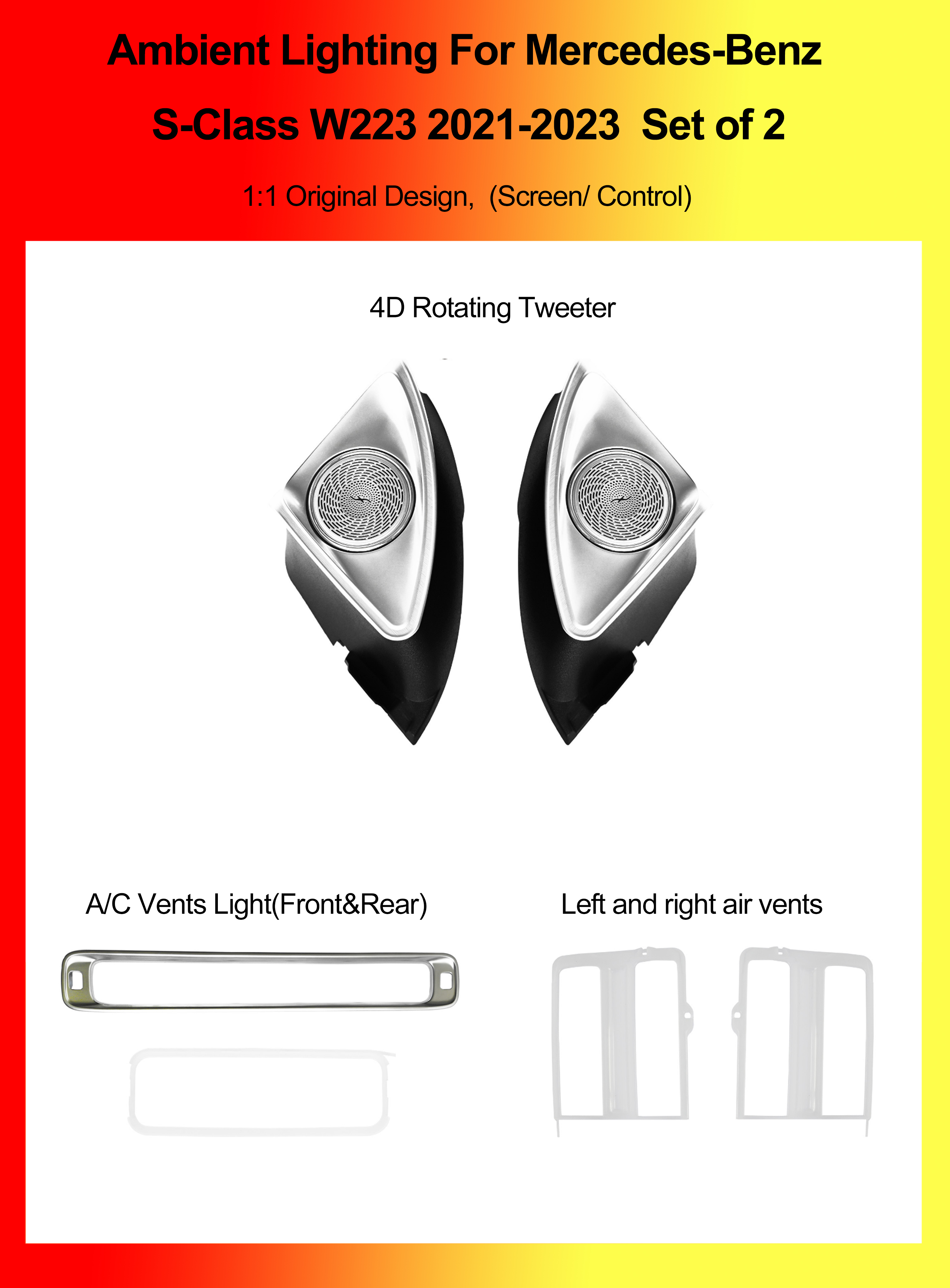 S-Class (W223) Set of 2