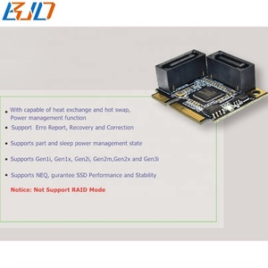 2 Ports SATA 3.0-Anschluss an Mini-PCI-E-MPCIe-Adapter-Konverter karte 6 Gbit/s für Raid-Festplatten laufwerk