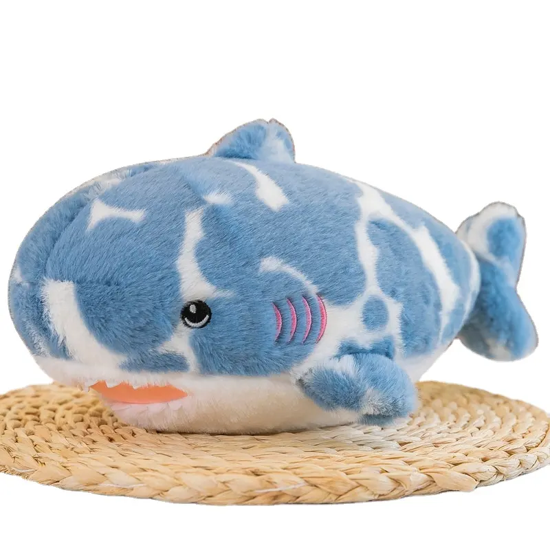 Fabricante pelúcia animal brinquedos tubarão animais recheados brinquedos baleia golfinho macio para crianças brinquedos