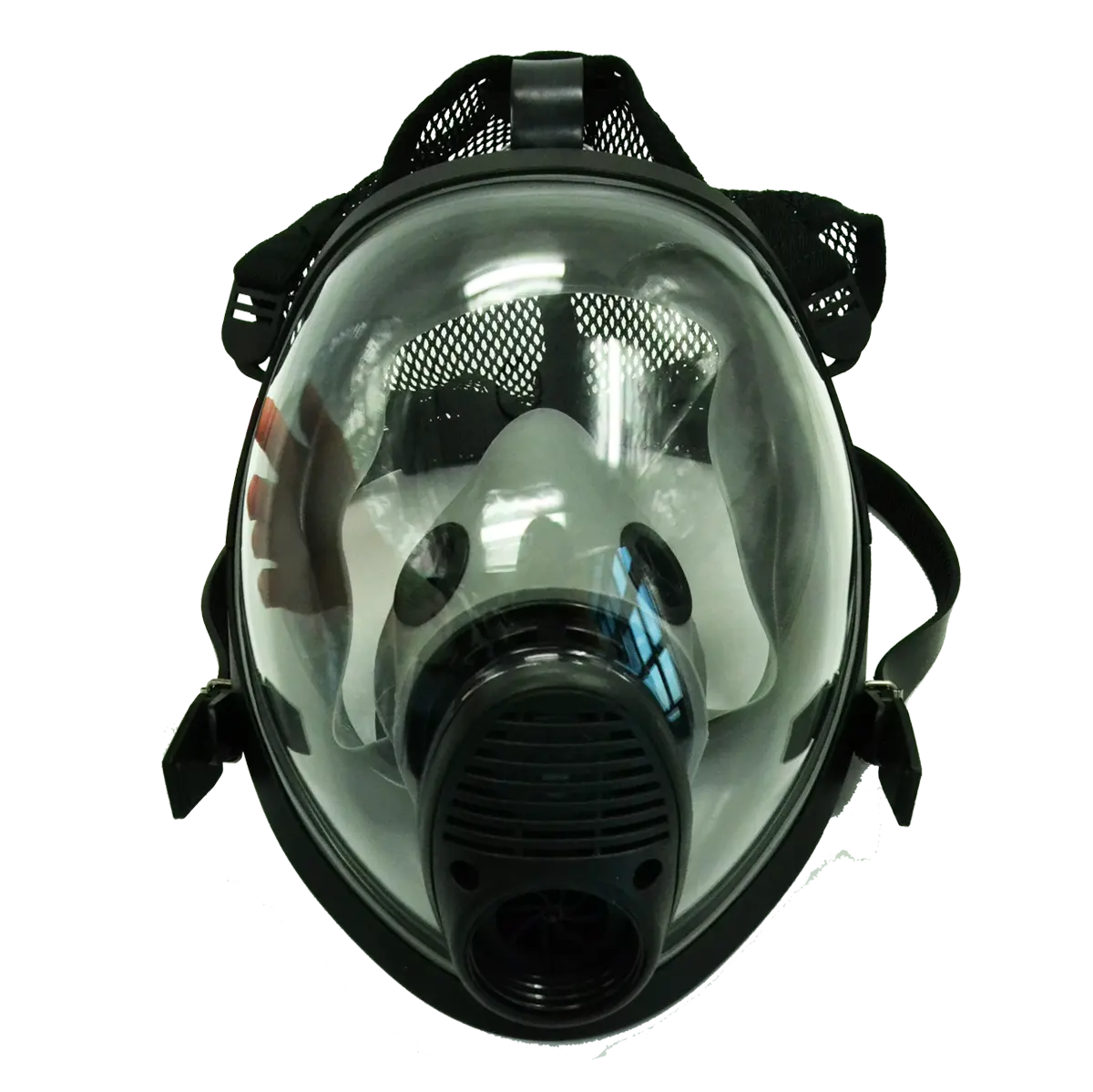 Respirateur chimique de sécurité intégral, masque à gaz avec respirateur chimique à cartouche unique pour l'industrie chimique