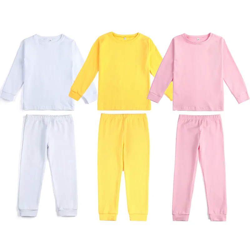 Vêtements de nuit de pâques pour petites filles, ensembles de vêtements de nuit tricotés pour enfants, pyjamas blancs pour bébés