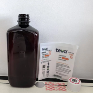 库存空16盎司瘦糖浆耐光容器塑料瓶，适用于Wockhardt Tris高科技Actavis粘合剂阿克伦标签 - Product Image 3