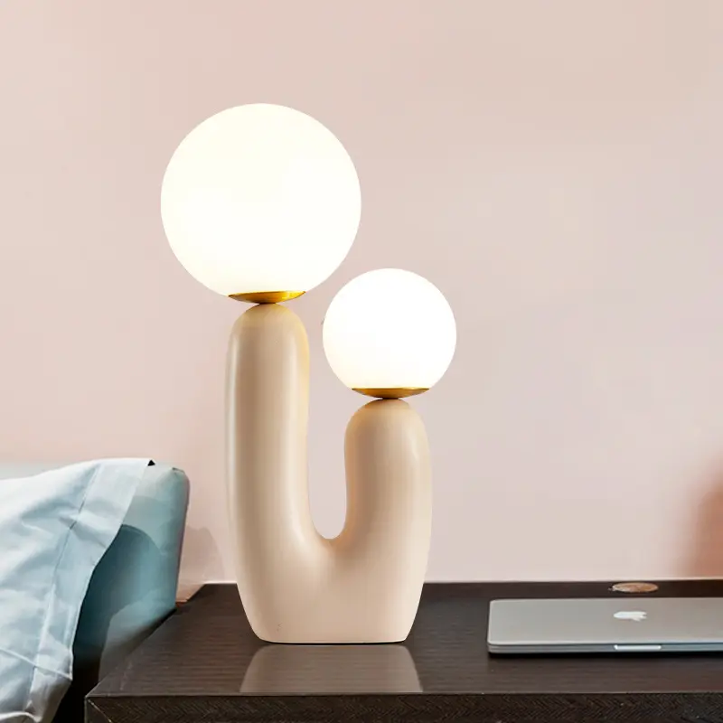 Amazon İskandinav Retro oryantal mermer baz Amber cam De çocuk çalışma okuma küçük lambaları ev eşyaları otel RoomTable lamba