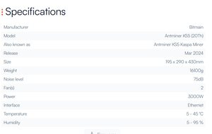 KS5ขุด antminer 20T 3000W KS5 Pro 21T KS7 40T iceriver KS5L KS5M เครื่องขุดที่ใช้ KS5 KS3M KS3 antminer - Product Image 5