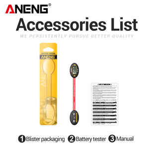 ANENG BT138 dijital pil Test cihazları lityum pil kapasitesi Test cihazı ekran damalı analiz ekran AAA AA düğme hücre testi - Product Image 6