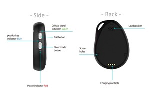 高品质音频设备微型间谍防丢失gsm全球定位系统跟踪定位器，带监听功能紧急呼救按钮全球定位系统跟踪器 - Product Image 6