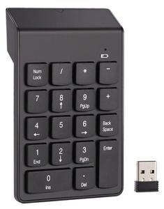 Mini tastiera USB Wireless con funzione BT stile moda 18 tasti 2.4G tastiera Wireless numerica tastiera