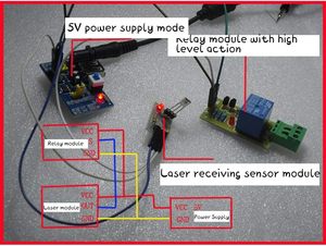 Acxico 2 juegos de módulo de sensor receptor de transmisor láser no modulador para Arduino AVR Compatible con electrónica de sensor láser