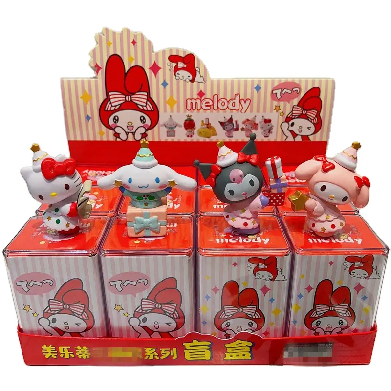 Botu desenho animado Kuromi My Melody atacado 12 pçs/set caixa cega modelo de pvc figura coleta quente novos produtos caixa cega brinquedos