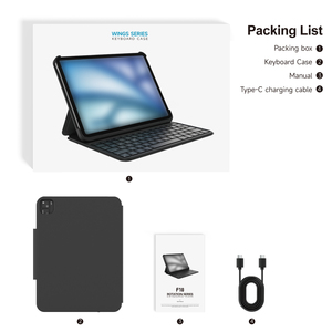 Funda de teclado Accrosoo para iPad 2025, 8,3 pulgadas, iPad Mini, nuevo diseño, plegable, anticaída, delgada, duradera, multifuncional - Product Image 6