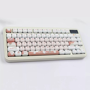 独特的沙漠猫圆形键帽140键樱桃轮廓PBT染料亚平适用于Mx开关61/64/68机械键盘 - Product Image 3