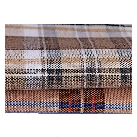 100% Polyester Scotch Plaid Ontwerp Linnen Zoals Sofa Cover Stof Tafel Cover Materiaal