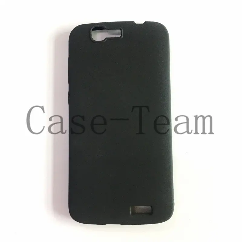 Fabricante al por mayor mate TPU casos suave esmerilado contraportada funda de silicona para teléfono móvil para Huawei Ascend G7 negro