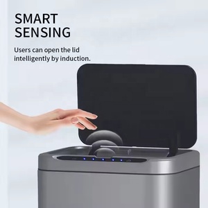 Yy paslanmaz 9/12L hareket algılanan Can çöp tenekesi banyo için akıllı otomatik çöp siyah çöp kutusu çöp akıllı çöp kutuları - Product Image 3