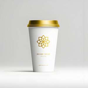 批发定制标志印刷一次性12盎司纸杯可生物降解单层热饮派对