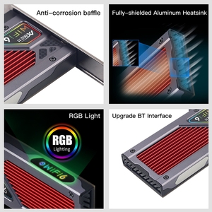 WiFi 6E AX210 FV-AXE3000 Tri banda 2.4G/5G/6GHz per BT 5.2 adattatore per scheda di rete PCIE Wireless 802/ax/AC windows 10 per PC - Product Image 5