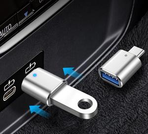 ประเภท-C ถึง USB3.0 OTG พร้อมไฟเมื่อทำงานเครื่องอ่านบัตร - Product Image 5