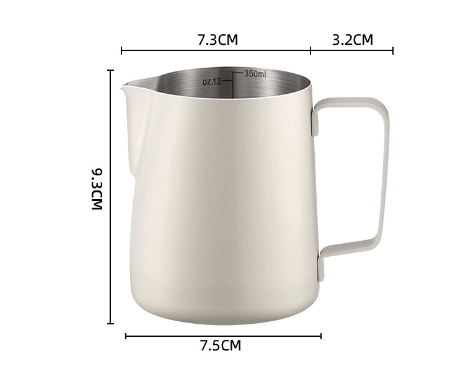 cream white sharp spout 350ml